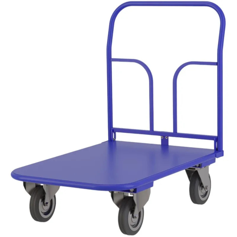 Тележка платформенная складная ручка, зацеп. ТПСР 2 М (600х900), d 125мм