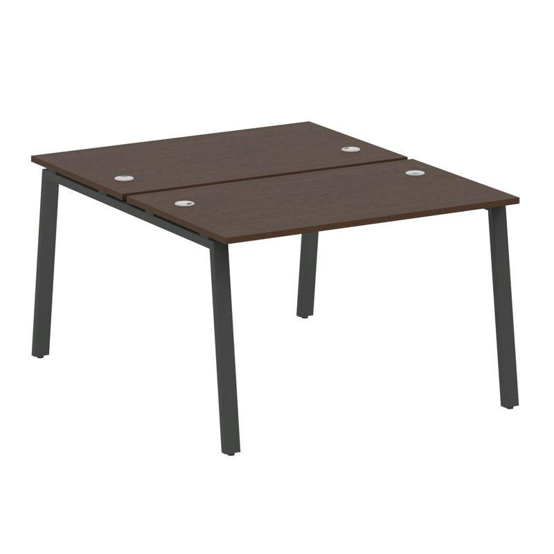 Metal System Рабочая станция на А-образном м/к БА.РАС-СП-2.2 Венге Цаво/Металл Антрацит 1200*1475*75