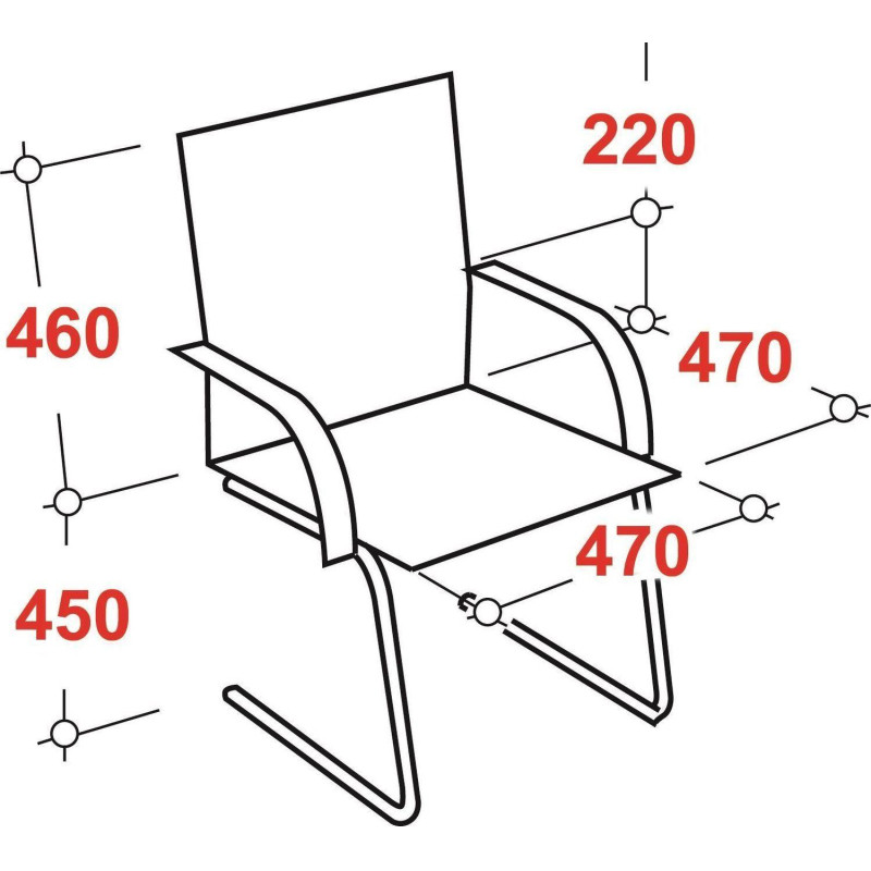 Конференц-кресло EV_ Everprof Leo Black CF экокожа черный