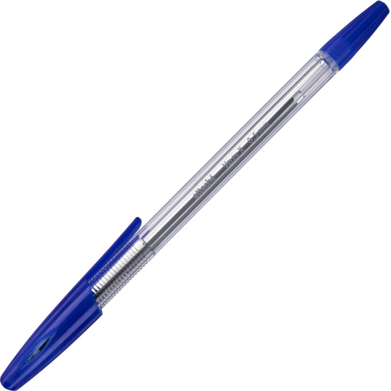 Ручка шариковая неавтомат. Attache Velex X лин0,5мм син прозр