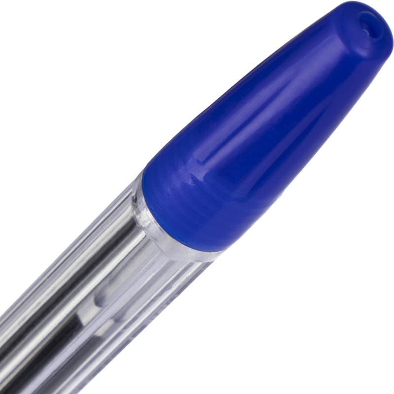 Ручка шариковая неавтомат. Attache Velex X лин0,5мм син прозр