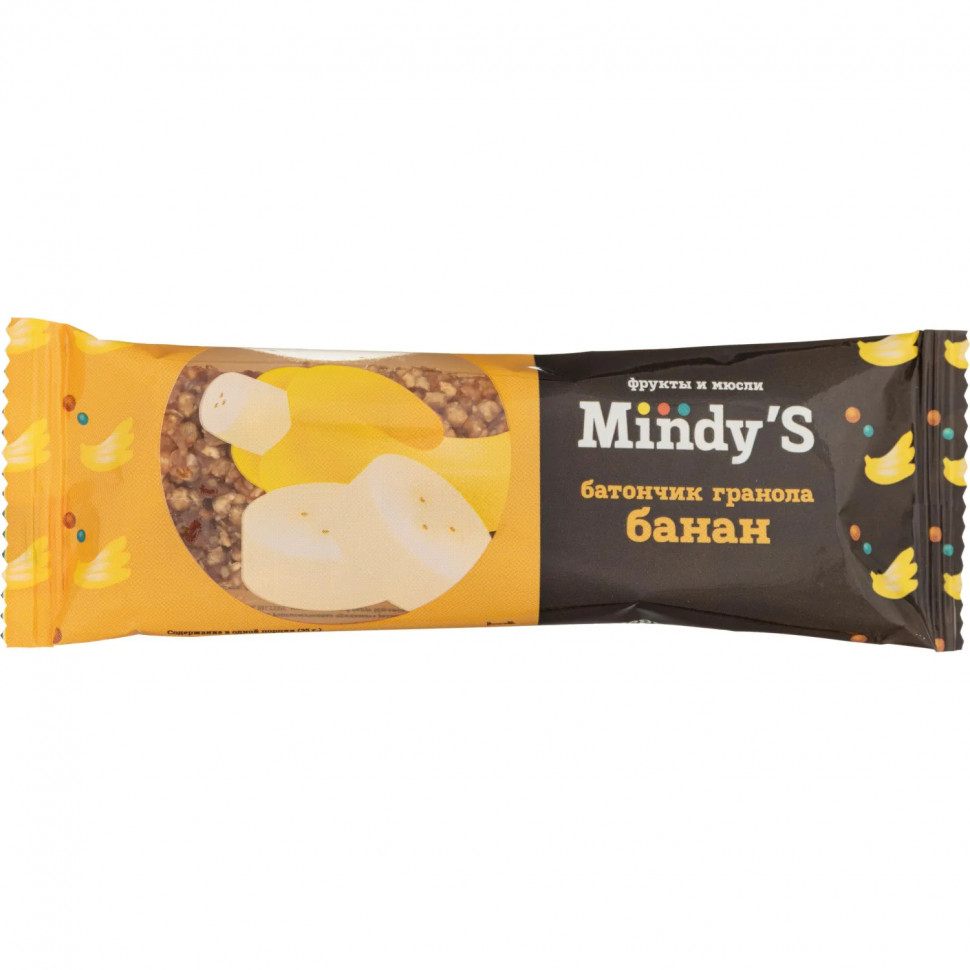 Батончик мюсли Mindy's Банан, 30штx35г