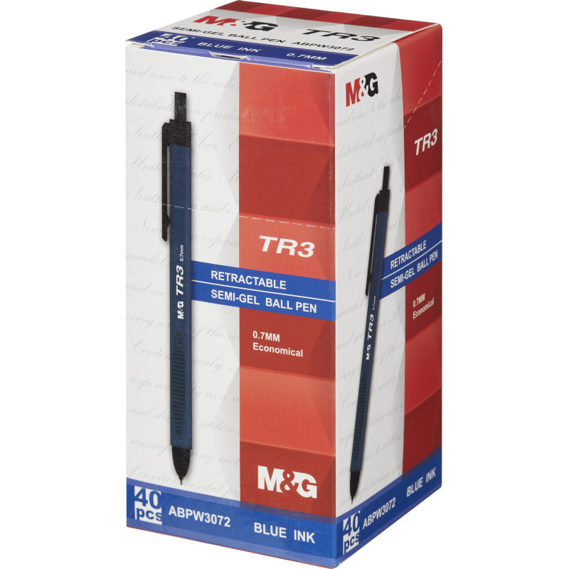 Ручка шариковая автомат. M&amp;G 0,7мм,масл,синяя ABPW3072220700H