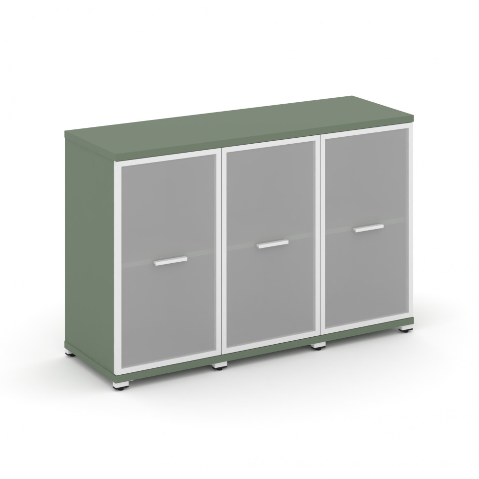 Concept Шкаф 3 узкие секции, 2 ниши CN.STU-233 RMW W Кобо/Металл Белый/Сатин 1252*420*818