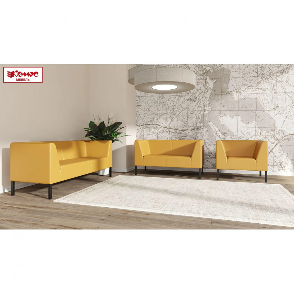 Диван MV_Комус Мебель_Bonus 2-мест. (Rt2) тк. Bravo d.g  серая