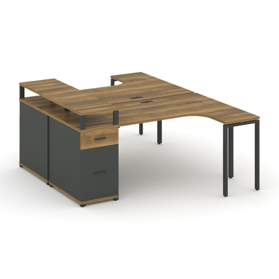 Concept Рабочая станция CN.DSA-407 A Сандал Янтарный/Антрацит/Металл Антрацит 1800*1180*917 Concept Рабочая станция CN.DSA-407 A Сандал Янтарный/Антрацит/Металл Антрацит 1800*1180*917
