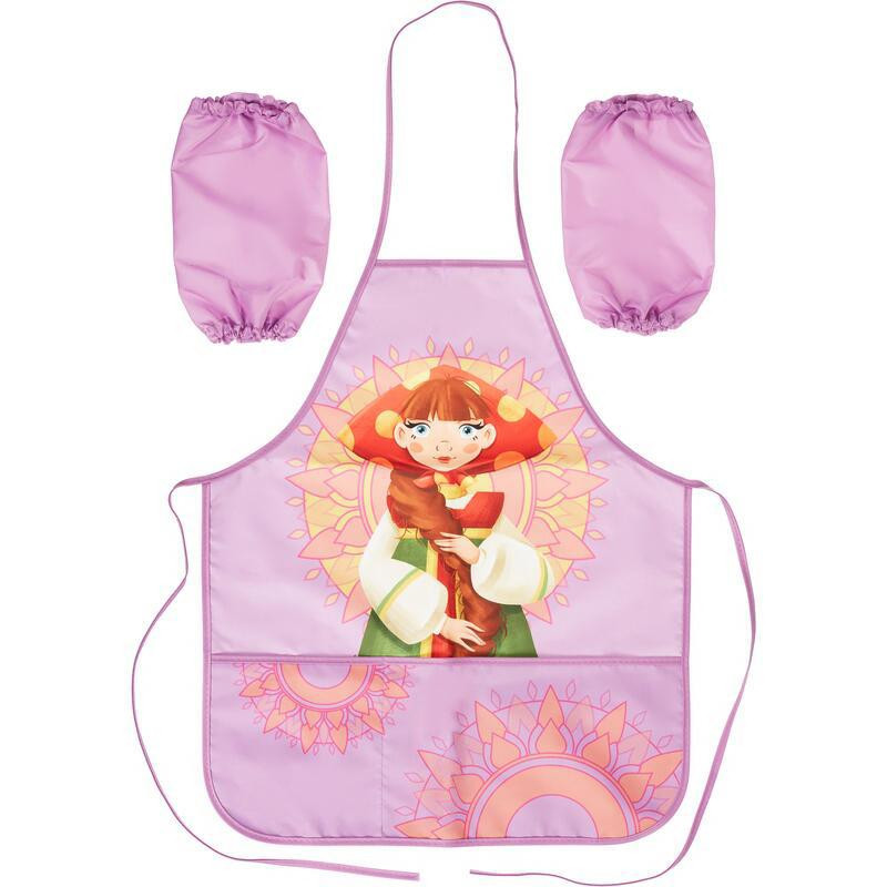 Фартук для труда КОМУС Три богатыря Любава,карман,нарукав,535x445мм,ФН 41-1