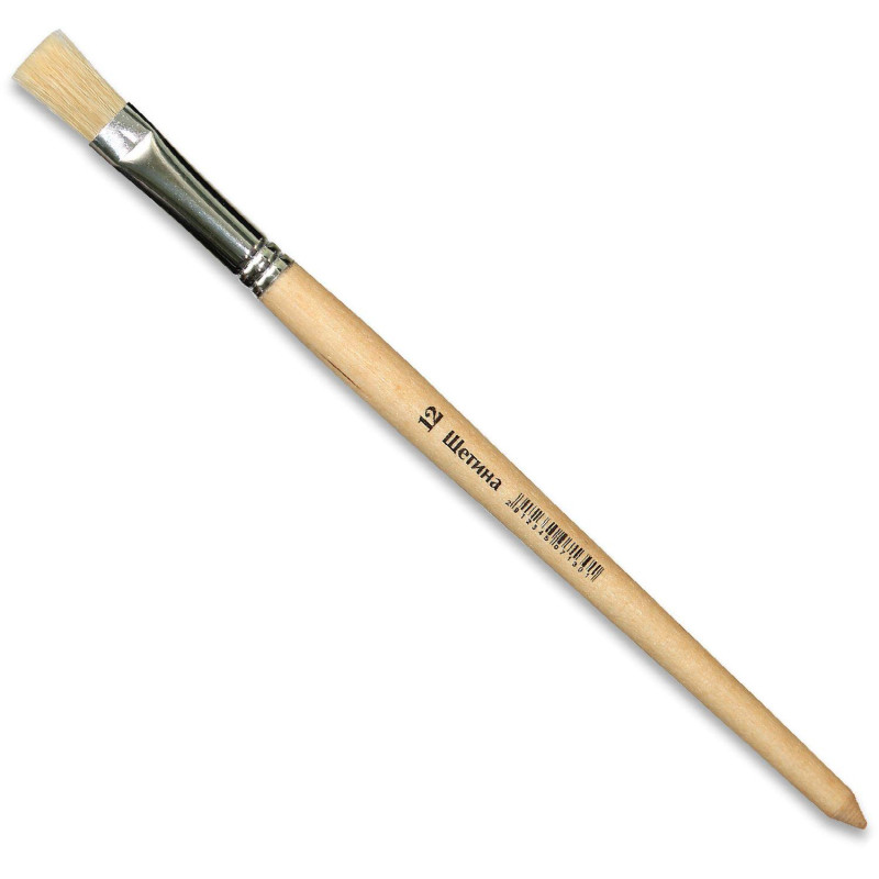 Кисть №1 School щетина плоская №12 Кисть №1 School щетина плоская №12