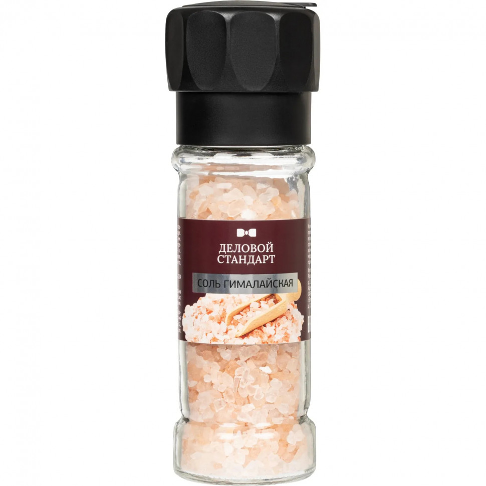 Соль розовая Деловой стандарт гималайская мельница 100г