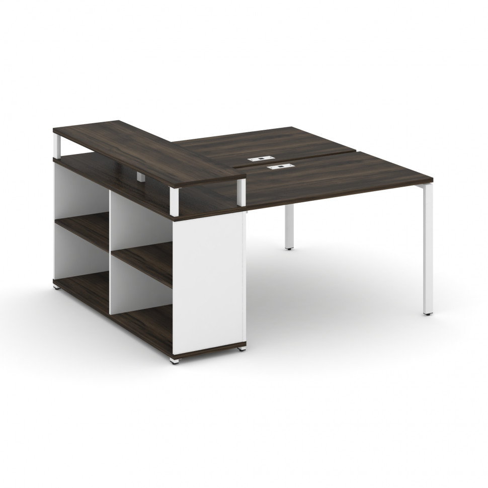 Concept Рабочая станция с опорным стеллажом с верх. горизонтом CN.DRS-206 Дуб Мали/Белый Бриллиант/ Concept Рабочая станция с опорным стеллажом с верх. горизонтом CN.DRS-206 Дуб Мали/Белый Бриллиант/