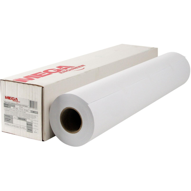 Бумага широкоформатная ProMEGA engineer 80г 841ммх175м 76мм