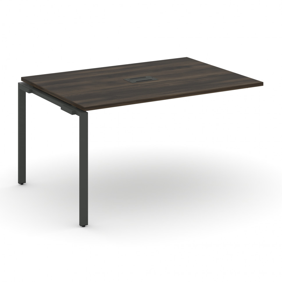 Concept Проходной наборный элемент переговорного стола CN.NPRG-013 Дуб Мали/Металл Антрацит 1380*980