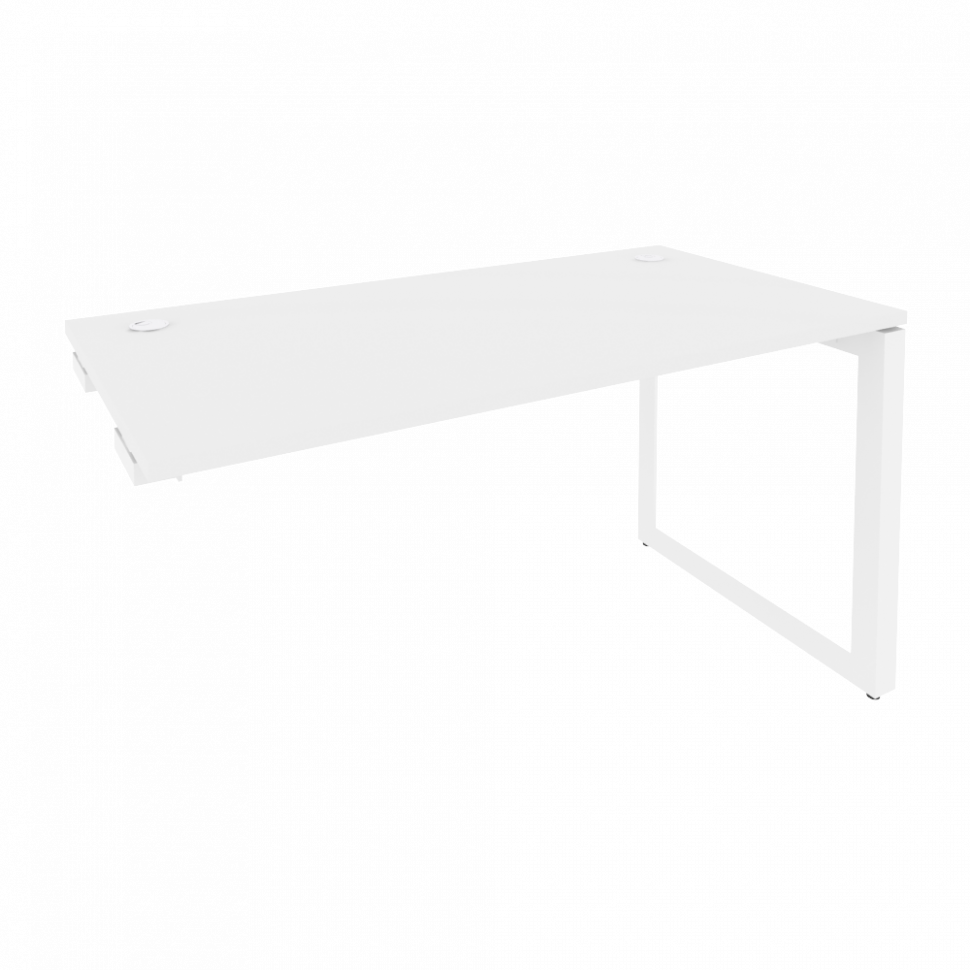 Onix Стол-приставка на О-образном м/к к опорным элементам O.MO-SPR-3.7 Белый Бриллиант/Металл Белый