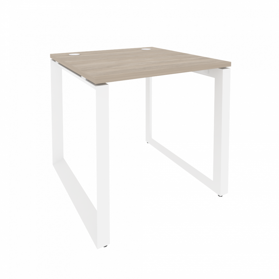 Onix Стол рабочий на О-образном м/к O.MO-SP-0.8 Дуб Аттик/Металл Белый 780*800*750