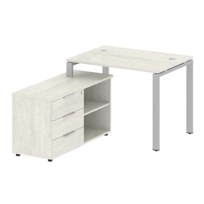 Metal System Рабочая станция с тумбой на П-образном м/к БП.РС-СТС-2.1 (L) Дуб Наварра/Металл Серый 1 Metal System Рабочая станция с тумбой на П-образном м/к БП.РС-СТС-2.1 (L) Дуб Наварра/Металл Серый 1