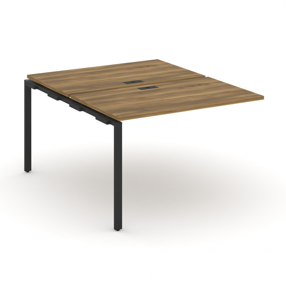 Concept Двойной наборный элемент рабочей станциии CN.DNRS-002 Сандал Янтарный/Металл Черный 1180*148