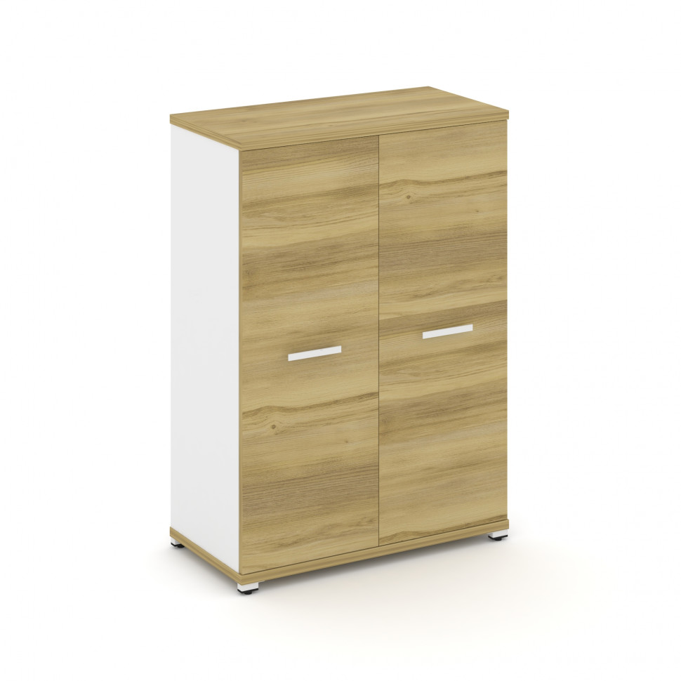 Concept Шкаф 1 широкая секция, 3 ниши CN.STS.E-316 W Дуб Винченцо/Белый Бриллиант/Металл Белый 836*4