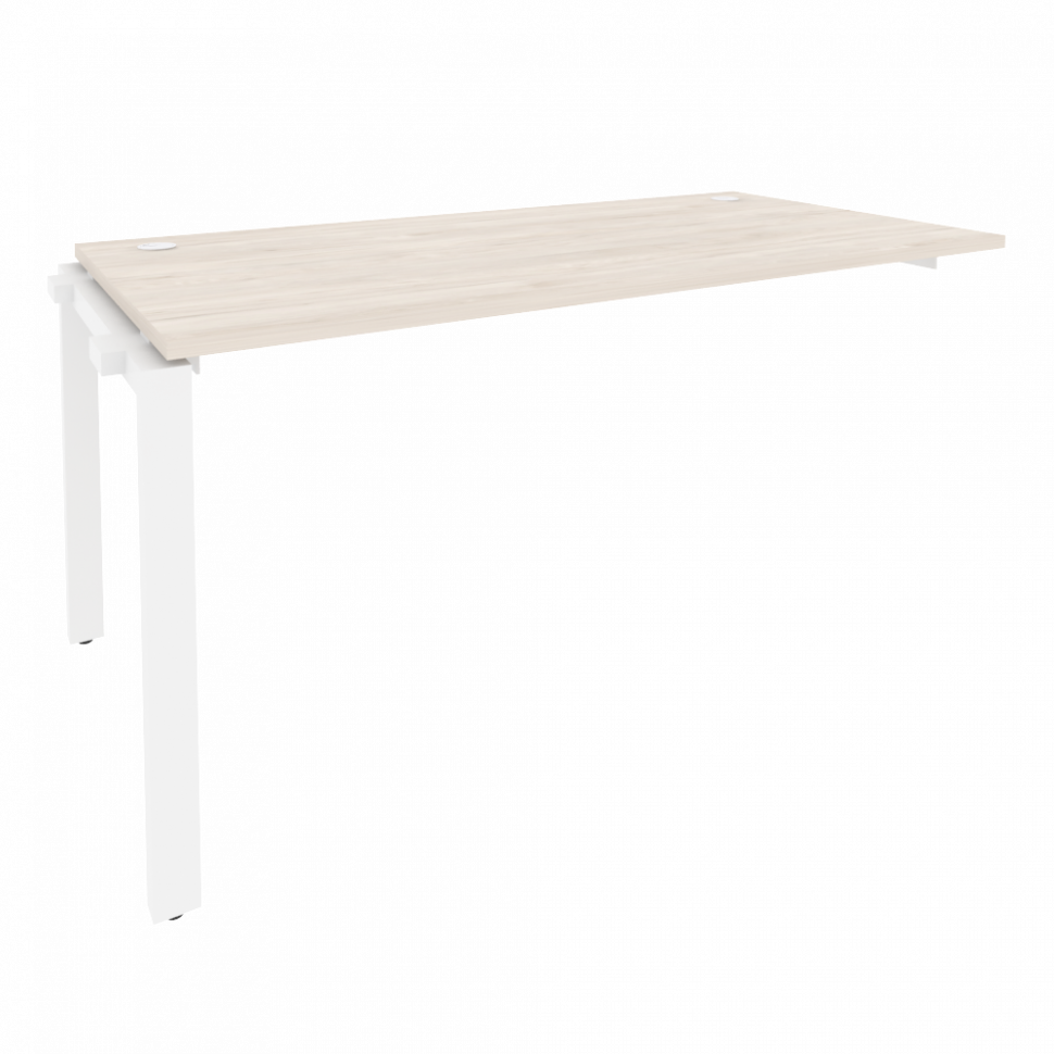 Onix Наборный элемент рабочей станции на П-образном м/к O.MP-1.NRS-4.8 Денвер Светлый/Металл Белый 1 Onix Наборный элемент рабочей станции на П-образном м/к O.MP-1.NRS-4.8 Денвер Светлый/Металл Белый 1