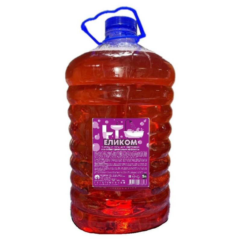 Средство для сантехники ЕЛИКОМ, С АНТИБАКТЕРИАЛЬНЫМ ЭФФЕКТОМ, 5 л,ПЭТ