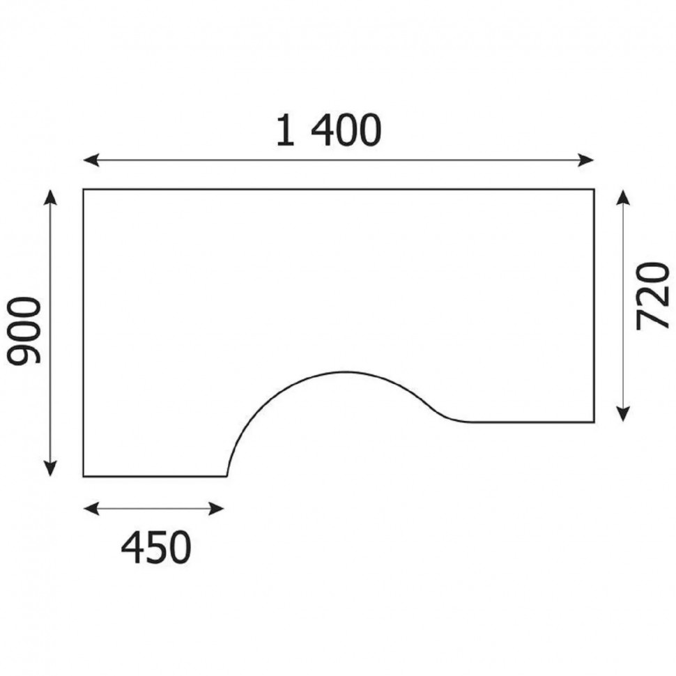 Стол эргономичный SL Imago СА-2 левый венге магия 1400