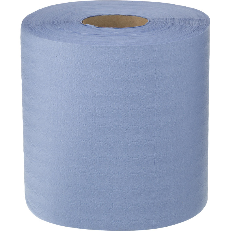 Бумага протирочная для вымени синяя 20х18см 1000л 6рул/уп