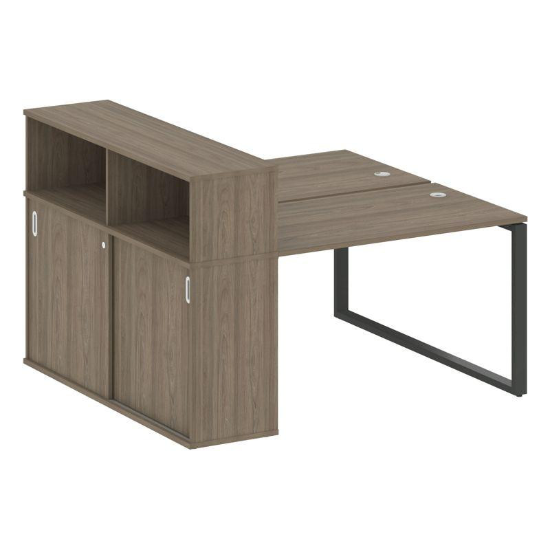 Metal System Рабочая станция с шкафом-купе на О-образном м/к БО.РС-СШК-2.2 Т Вяз Благородный/Металл Metal System Рабочая станция с шкафом-купе на О-образном м/к БО.РС-СШК-2.2 Т Вяз Благородный/Металл