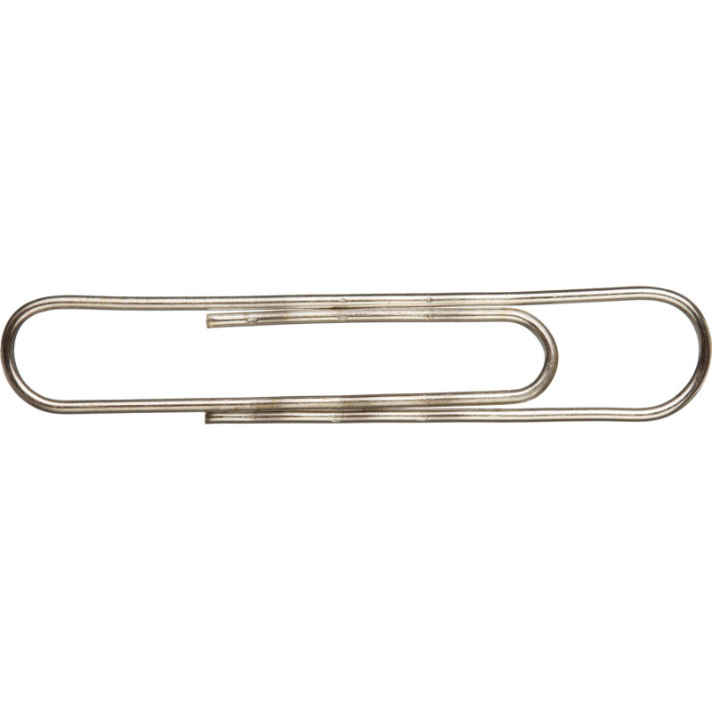 Скрепки Attache никелированные, 50 мм, гофрированные,европодвес, 30 шт/уп