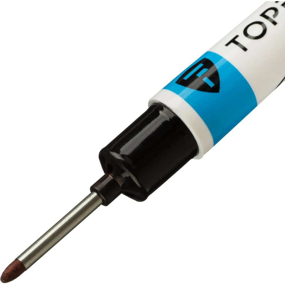 Маркер строительный Topfort 1 мм разметочный с длинным наконечником черный