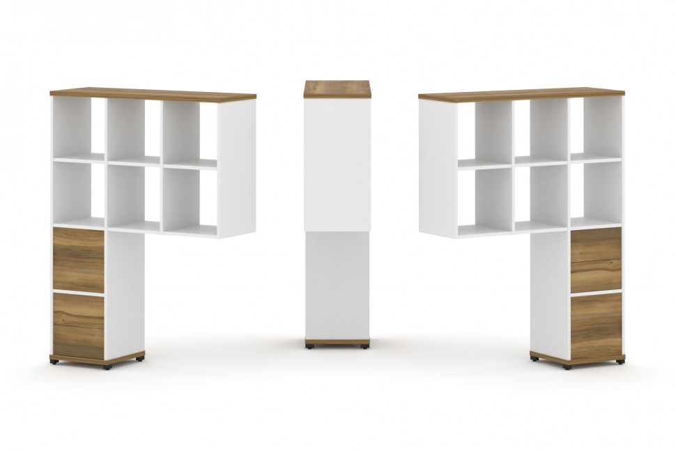 Concept Надставка высокая CN.DNV-008 Сандал Янтарный/Белый Бриллиант/Металл Черный 1099*350*1486