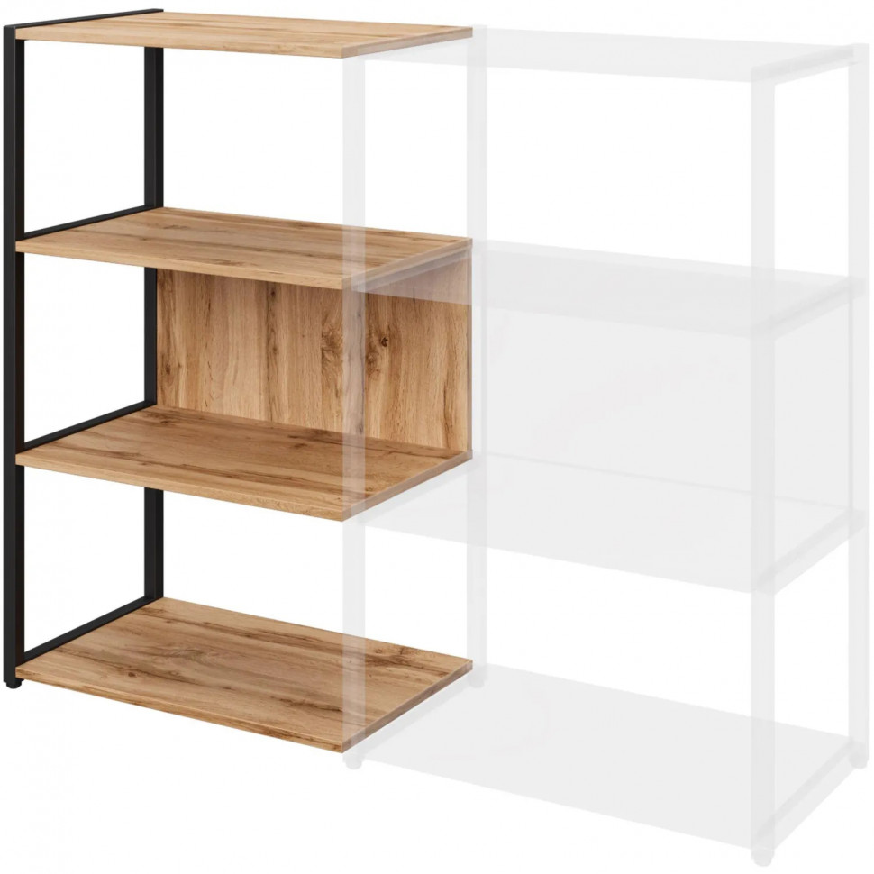 Полустеллаж для документов K-Loft  241H021 645х400х1068 дуб натур/черный