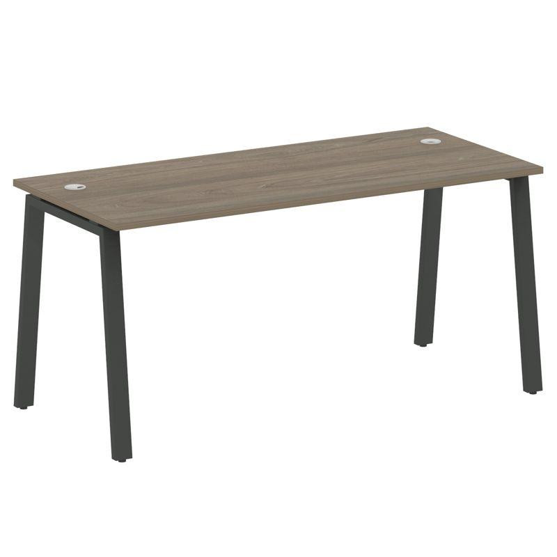 Metal System Стол письменный на А-образном м/к БА.СП-4 Вяз Благородный/Металл Антрацит 1600*720*750 Metal System Стол письменный на А-образном м/к БА.СП-4 Вяз Благородный/Металл Антрацит 1600*720*750