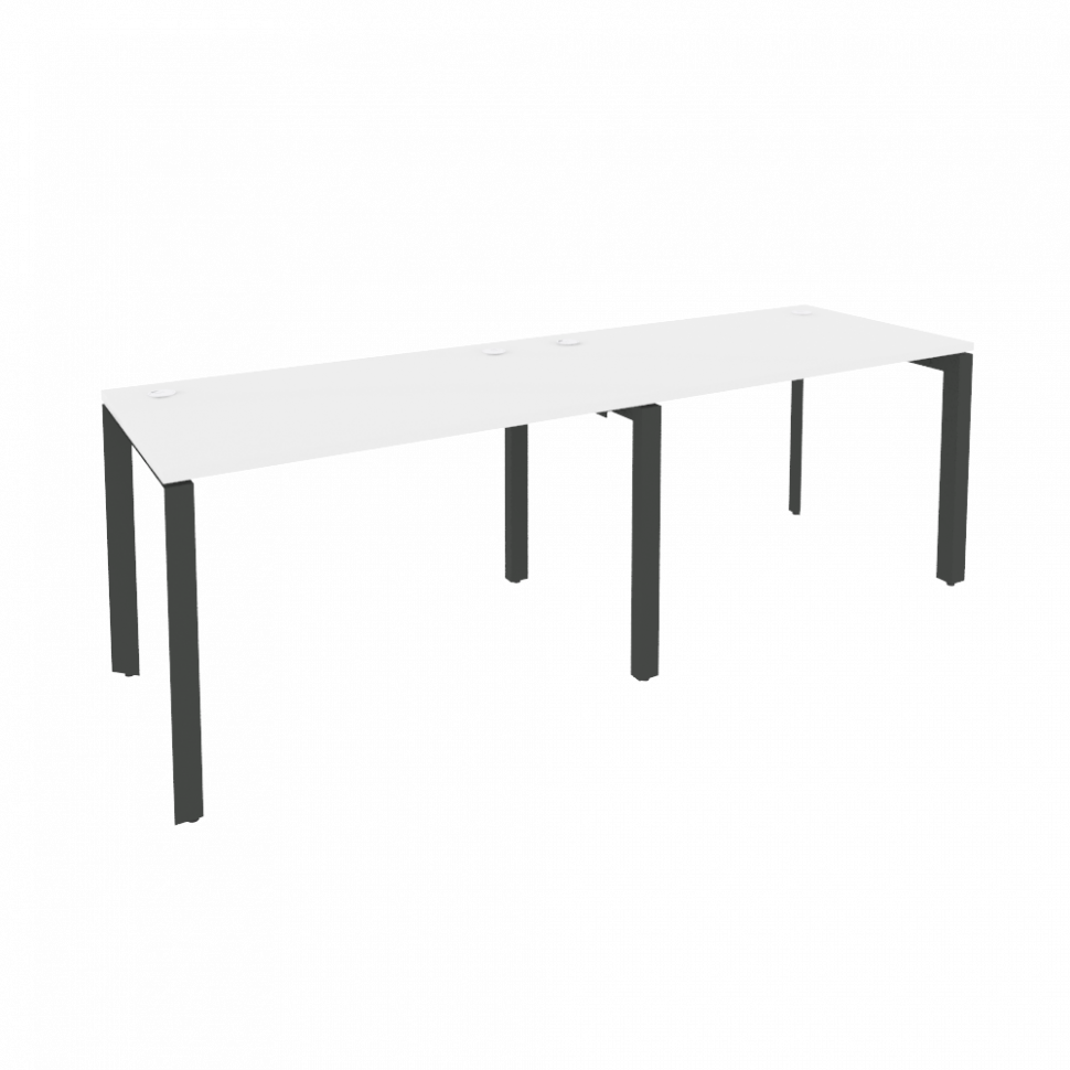 Onix Рабочая станция на П-образном м/к O.MP-RS-2.2.7 Белый Бриллиант/Металл Антрацит 2360*720*750 Onix Рабочая станция на П-образном м/к O.MP-RS-2.2.7 Белый Бриллиант/Металл Антрацит 2360*720*750