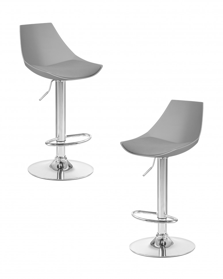 Набор 2 шт Стул барный DOBRIN ROCKY, серый