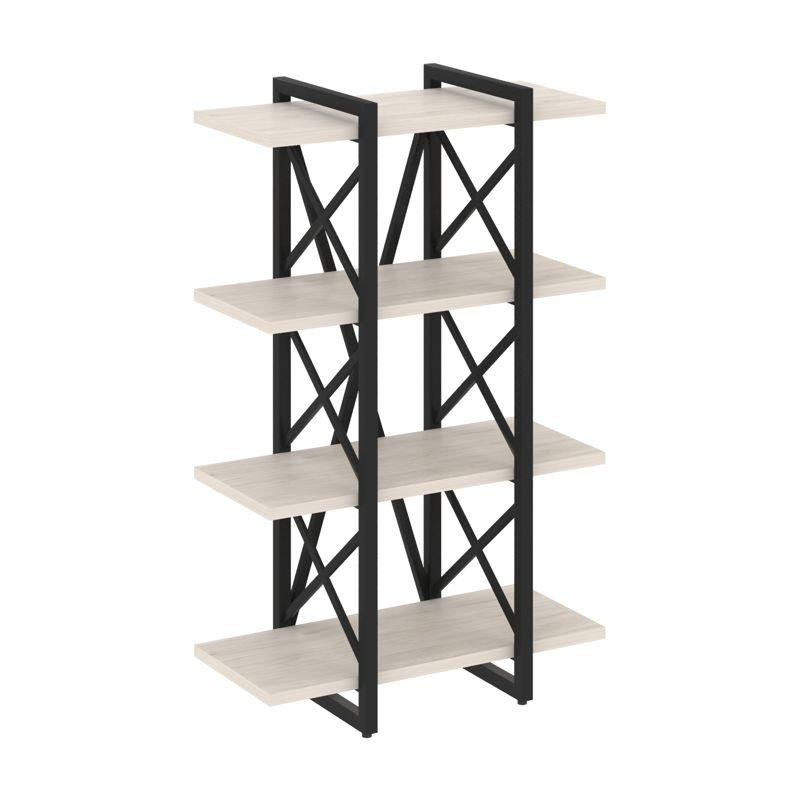 Loft Стеллаж на рег. опорах-4 полки VR.L-MST.O-4.4V Денвер Светлый/Металл Черный 800*400*1280