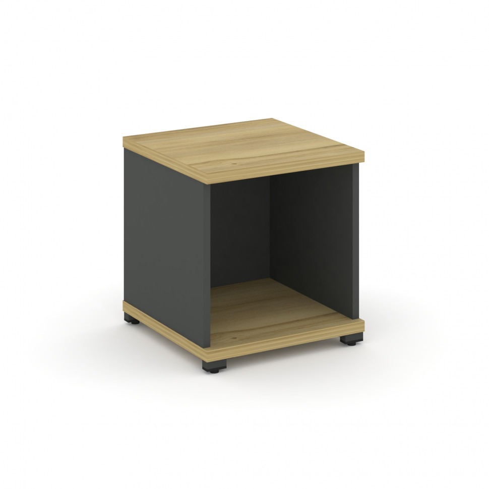 Concept Стеллаж 1 узкая секция, 1 ниша CN.STU-110 Дуб Винченцо/Антрацит/Металл Антрацит 420*420*450