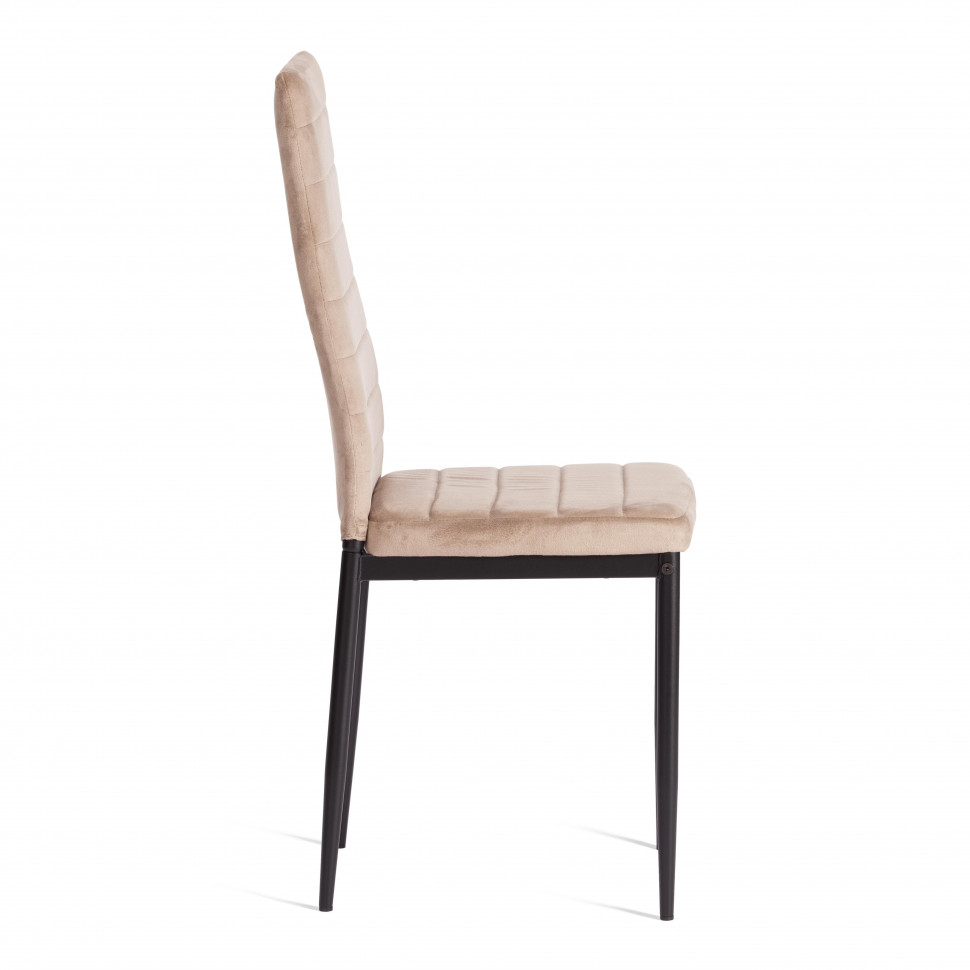 Стул Easy (mod. 24-1) металл, вельвет, 49 х 41 х 98 см, Beige (бежевый) HLR8 / черный