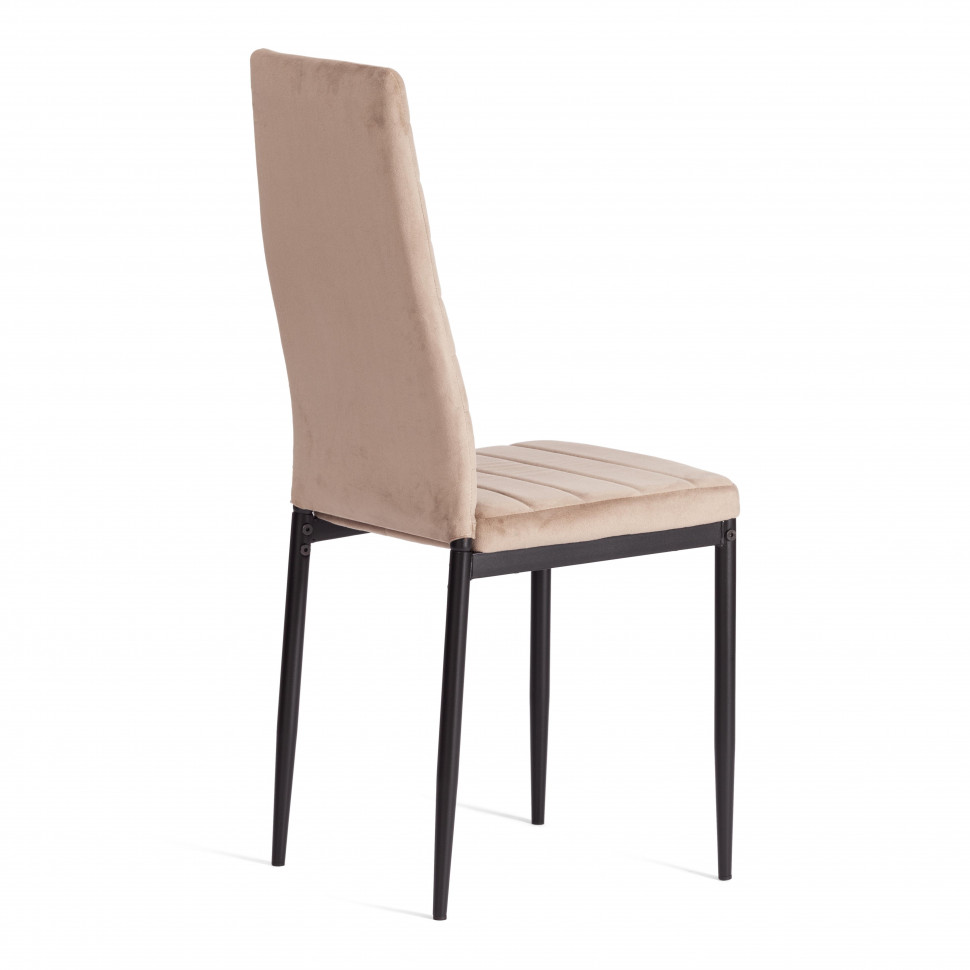 Стул Easy (mod. 24-1) металл, вельвет, 49 х 41 х 98 см, Beige (бежевый) HLR8 / черный