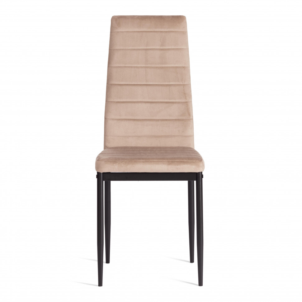 Стул Easy (mod. 24-1) металл, вельвет, 49 х 41 х 98 см, Beige (бежевый) HLR8 / черный