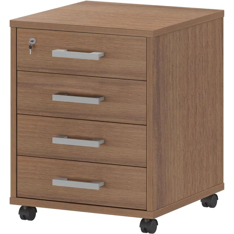 Тумба PT Арго . подкатная 4 ящика АТЛ-04 орех гварнери