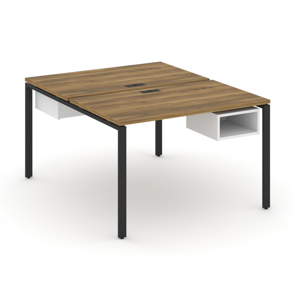 Concept Рабочая станция 2 сторонняя с подвесными тумбами на 2 места CN.DRS-102 Сандал Янтарный/Белый Concept Рабочая станция 2 сторонняя с подвесными тумбами на 2 места CN.DRS-102 Сандал Янтарный/Белый