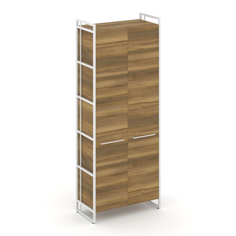 Rift Шкаф 5 ниш широкий RF.SS-51 Сандал Янтарный/Металл Белый/Белый Ручки 798*396*2010