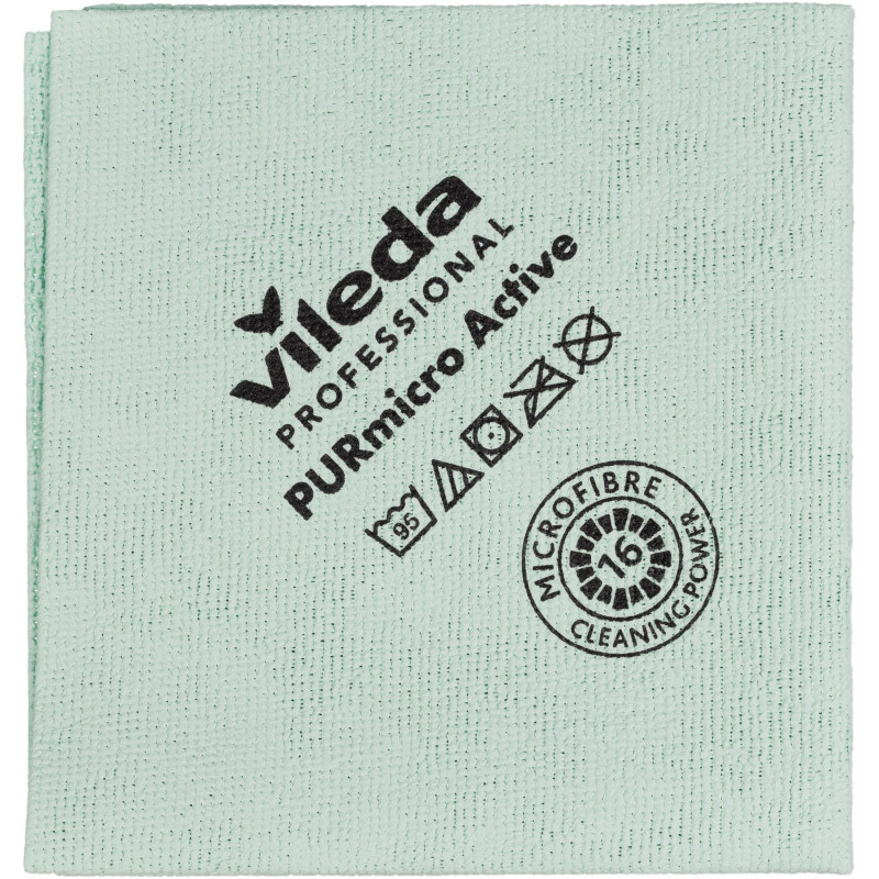 Салфетка хозяйственная ПУРМикро зеленая 5 шт/уп