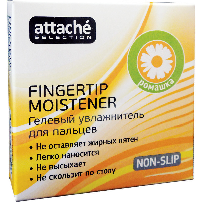 Подушка для смачивания пальцев гелевая гелевая Attache Selection Ромашка, 2