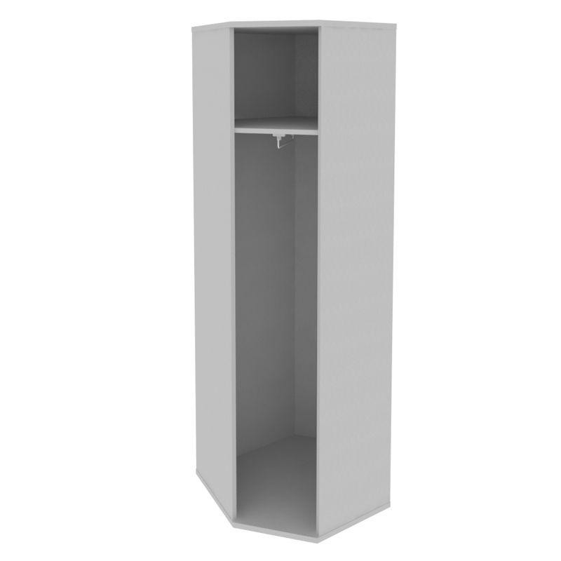 Riva Угловой гардероб с дверью А.ГБ-3 Серый 600*600*1980 Riva Угловой гардероб с дверью А.ГБ-3 Серый 600*600*1980