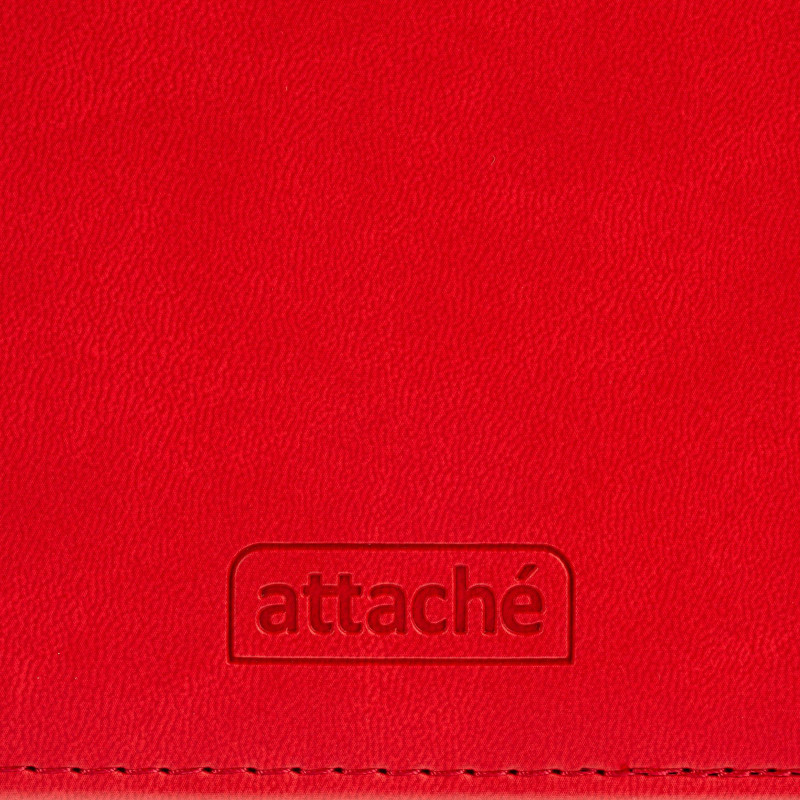 Ежедневник датированный 2026 АТТАСНЕ А5, 180л, 143х210мм, Сиам красный