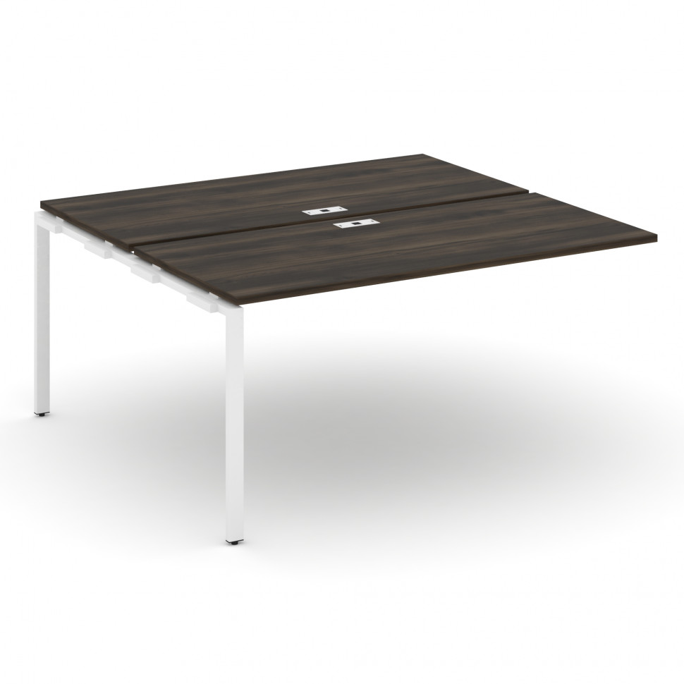 Concept Двойной наборный элемент рабочей станциии CN.DNRS-004 Дуб Мали/Металл Белый 1580*1480*750