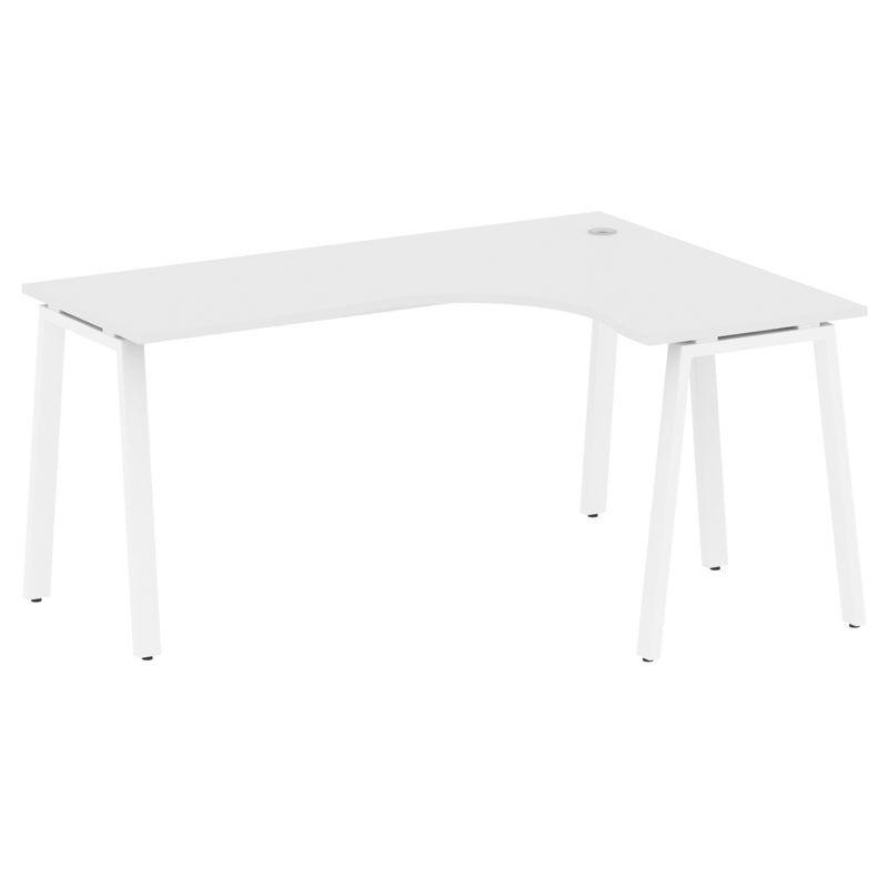 Metal System Стол криволинейный правый на А-образном м/к БА.СА-4 (R) Белый/Металл Белый 1600*1200*75 Metal System Стол криволинейный правый на А-образном м/к БА.СА-4 (R) Белый/Металл Белый 1600*1200*75