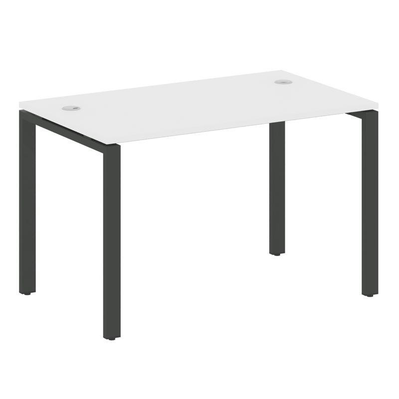 Metal System Стол письменный на П-образном м/к БП.СП-2 Белый/Металл Антрацит 1200*720*750