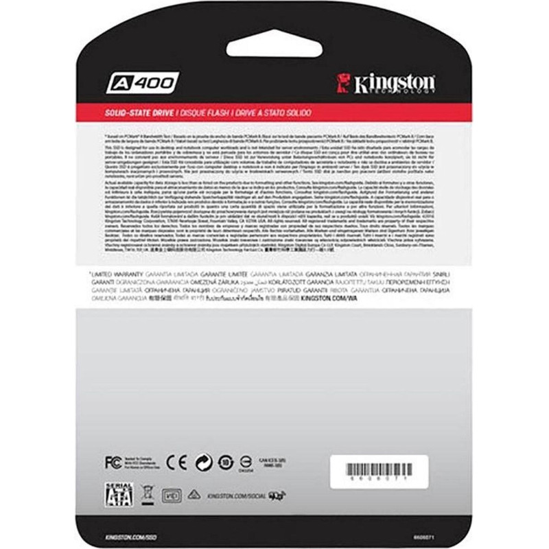 SSD накопитель Kingston SATA3 480G SA400S37/480G 2.5(SA400S37/480G)