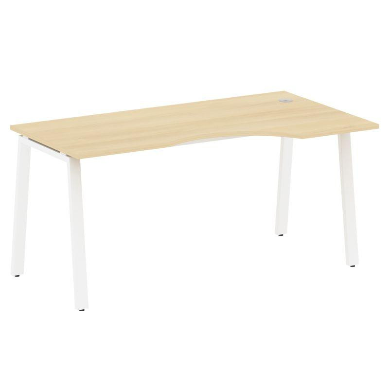 Metal System Стол криволинейный правый на А-образном м/к БА.СА-1 (R) Акация Лорка/Металл Белый 1600* Metal System Стол криволинейный правый на А-образном м/к БА.СА-1 (R) Акация Лорка/Металл Белый 1600*